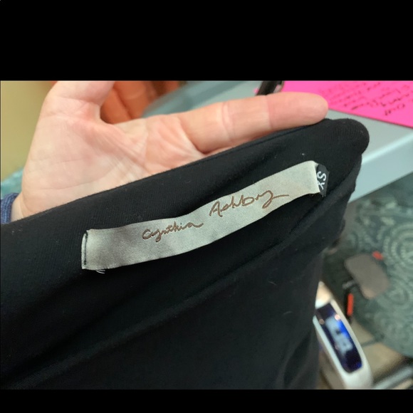 Cynthia Ashby asymmetrical swing asymetrical neck tunic top cotton, M - Picture 8 of 10